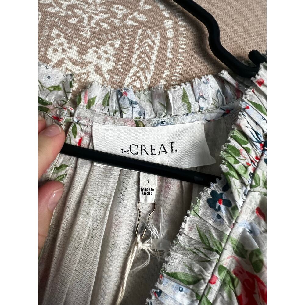 NWT The Great Cotton The Moonstone Floral Midi Dress Sweet Meadow Floral Size 1 - Picture 6 of 10